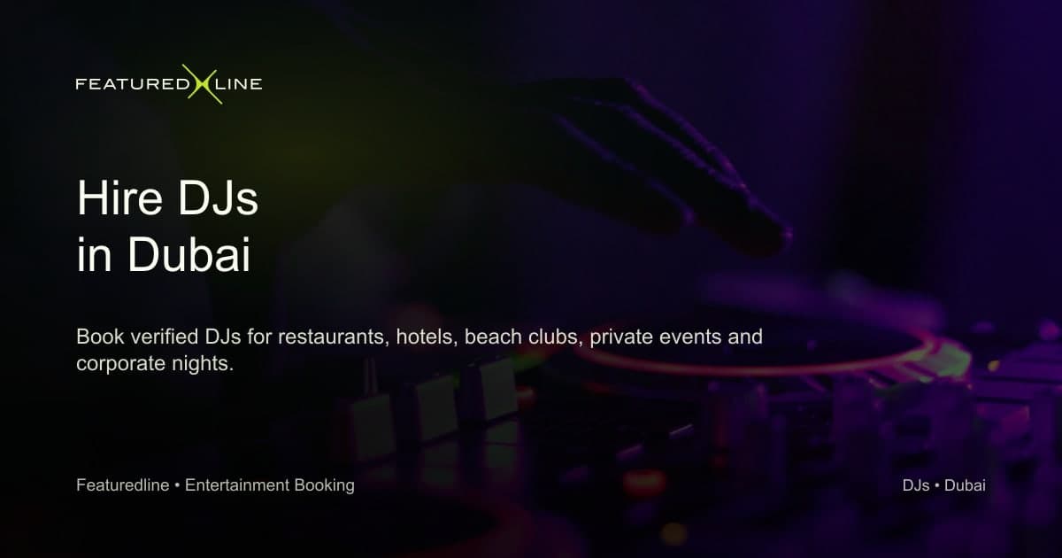 How to Hire a DJ in Dubai for Your Venue guide